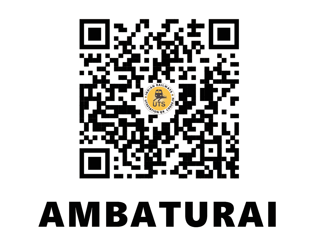 UTS QR Code for AMBATURAI - ABI (SR - TAMIL NADU)